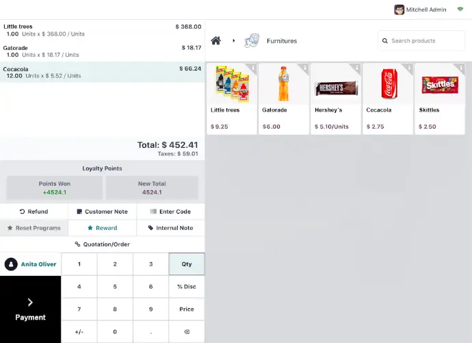 Software Sales Pos example