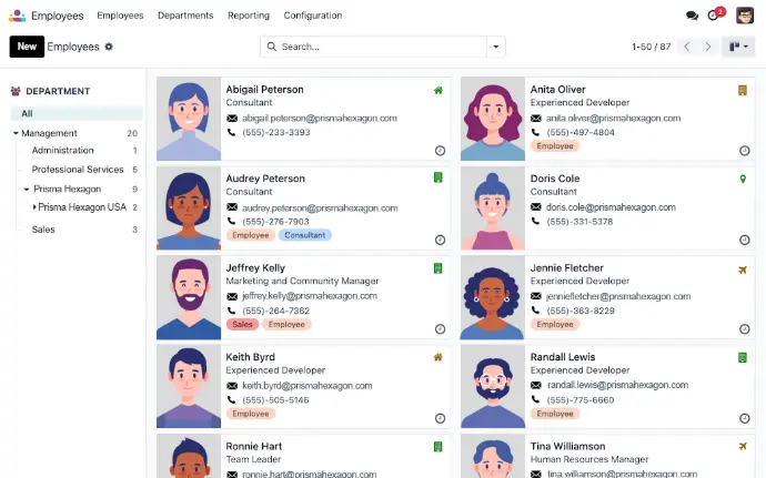 Software Employees Example
