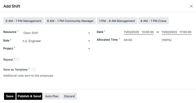 Services Planning Example